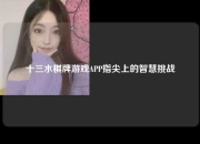 十三水棋牌游戏APP指尖上的智慧挑战